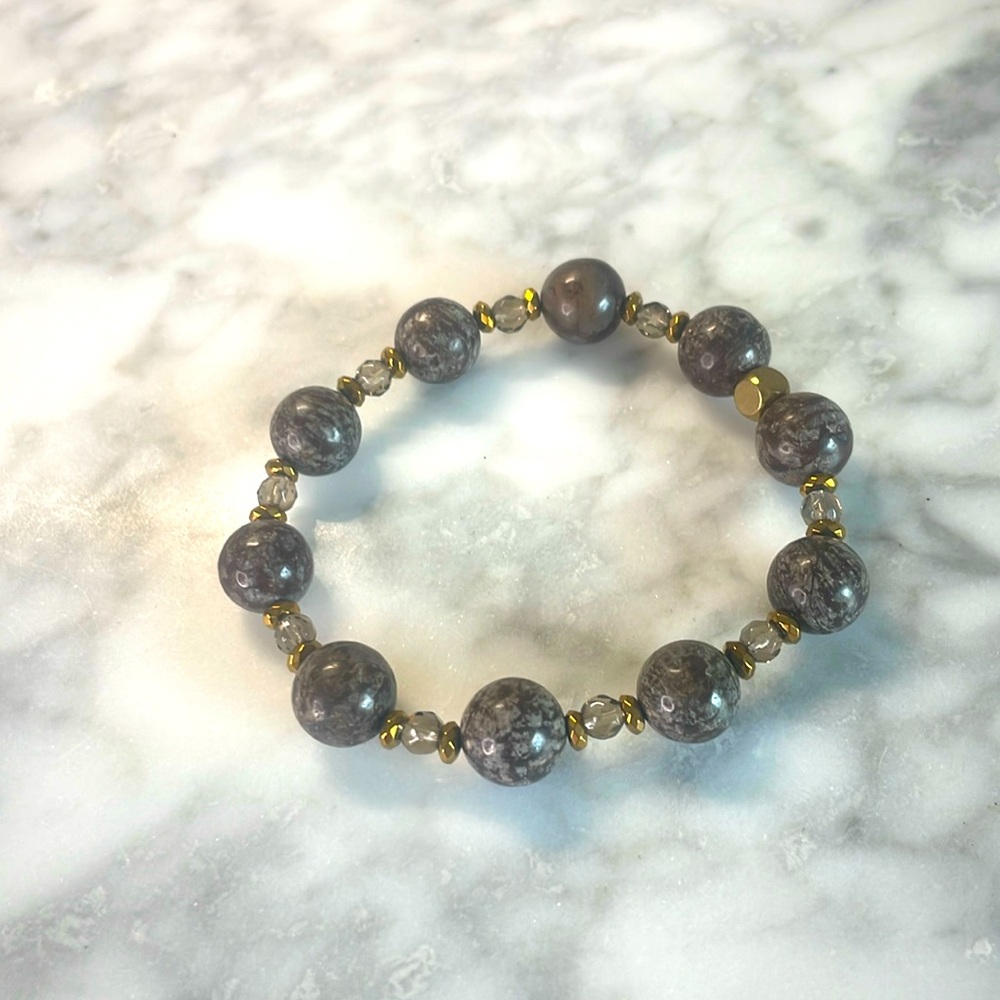 Brown Jasper & Smokey Quartz Bracelet